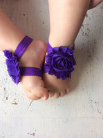 PICK ONE PAIR of Baby girl Sandals, Shabby Flower Sandals