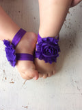 PICK ONE PAIR of Baby girl Sandals, Shabby Flower Sandals