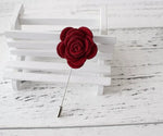Felt Flower Lapel Pin, Bridal Pin