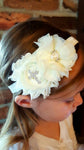 Baptism Headband - Christening Headband - Religious Headband - LoliBean