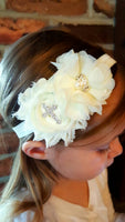 Baptism Headband - Christening Headband - Religious Headband - LoliBean