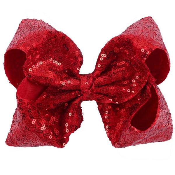 Xtra Large 7" Sequin Bow, Holiday Bow