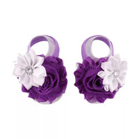 Barefoot Baby Sandals, Flower Sandals - LoliBean