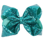 Xtra Large 7" Teal Sequin Bow