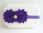 Purple Headband, Purple Flower Girl Headband - LoliBean