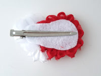 Holiday Hair Clip, Snowflake Hair Clip, Christmas Hair Bow - LoliBean