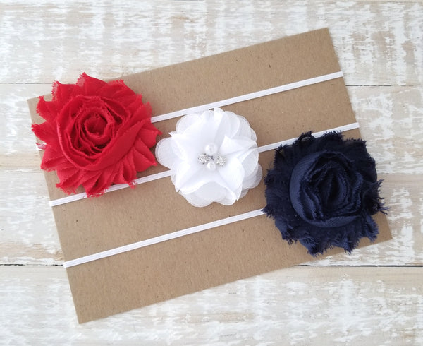 Patriotic Headband Set, Set of 3 Headbands - LoliBean