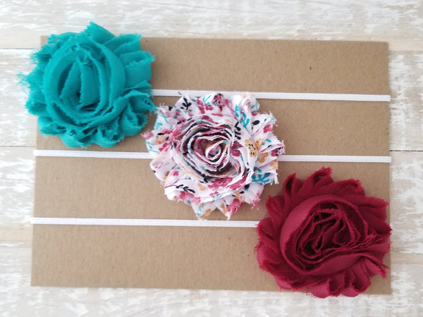 Newborn Headband Set, Floral Headband Set, Baby Headband Set - LoliBean