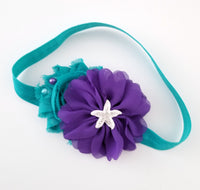 Teal and Purple Mermaid Headband - LoliBean