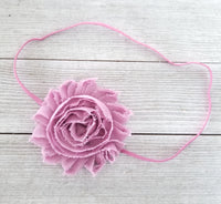 Mauve Baby Headband, Mauve Headband, Baby Girl Headband - LoliBean
