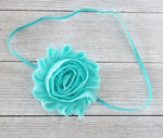 Aqua Blue Headband, Baby Girl Headband, Newborn Headbands - LoliBean