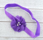 Purple Headband, Newborn Headband, Preemie Headband, Baby Girl Headband - LoliBean