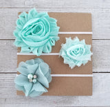 Mint Headband Set, Mint Baby Headbands - LoliBean