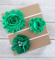 Green Headband Set, St Patrick's Day Headband Set - LoliBean