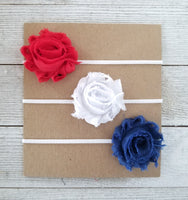 Patriotic Headband Set, Red White and Blue Headband Set - LoliBean