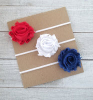Patriotic Headband Set, Red White and Blue Headband Set - LoliBean
