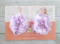 Lavender Barefoot Sandals and Matching Headband - LoliBean