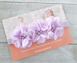 Lavender Barefoot Sandals and Matching Headband - LoliBean