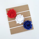 Patriotic Headband Set, Red White and Blue Headband Set - LoliBean