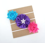 Mermaid Headband Set, Hot Pink Headband, Purple Headband, Teal Headband - LoliBean