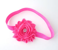 Hot Pink Headband, Hot Pink Baby Headbands - LoliBean
