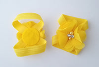 Yellow Barefoot Baby Sandals - LoliBean