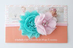 Pink and Aqua Headband - LoliBean