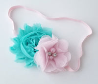 Pink and Aqua Headband - LoliBean