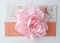 Pink Baby Headband, Pink Flower Girl Headband - LoliBean