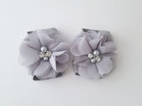 Gray Barefoot Baby Sandals - LoliBean