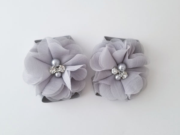Gray Barefoot Baby Sandals - LoliBean