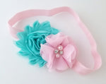 Pink and Aqua Headband - LoliBean
