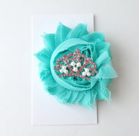 Aqua Princess Hair Clip | Rhinestone Tiara - LoliBean