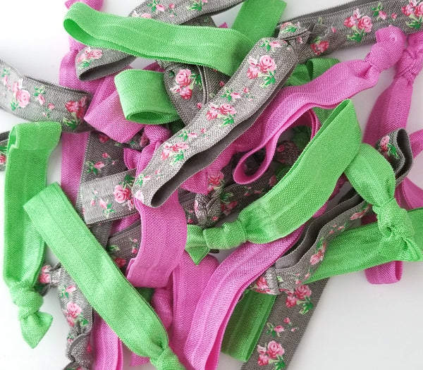 Spring Floral Hair Tie Grab Bag - LoliBean