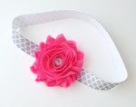 Pink and Gray Headband - LoliBean
