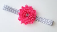 Pink and Gray Headband - LoliBean