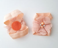 Peach Barefoot Baby Sandals - LoliBean