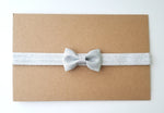 Little Silver Bow Headband