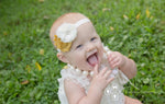 Gold and Ivory Headband - LoliBean