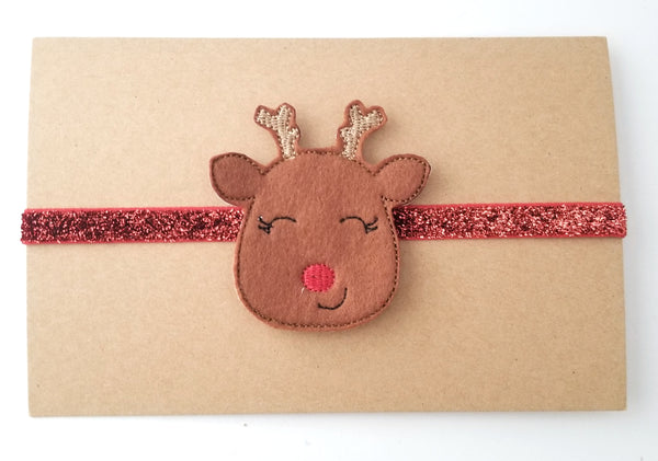 Rudolph Headband, Reindeer Headband