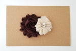 Brown and Beige Hair Clip - Thanksgiving Hair Clip