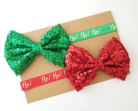 Red or Green Holiday Headband - LoliBean