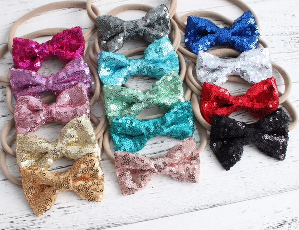 3" Sequin Bows Grab Bag - LoliBean