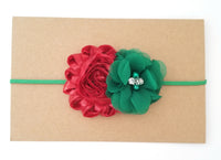Red & Green Christmas Headband
