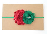 Red & Green Christmas Headband