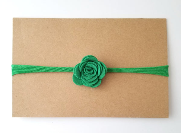 Green Nylon Headband - St. Patrick's Day Headband