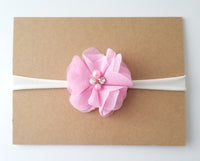 Pink & Ivory Nylon Headband