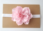 Pink & White Flower Headband