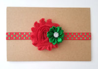 Red & Green Christmas Headband