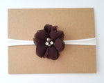Brown and Ivory Nylon Headband